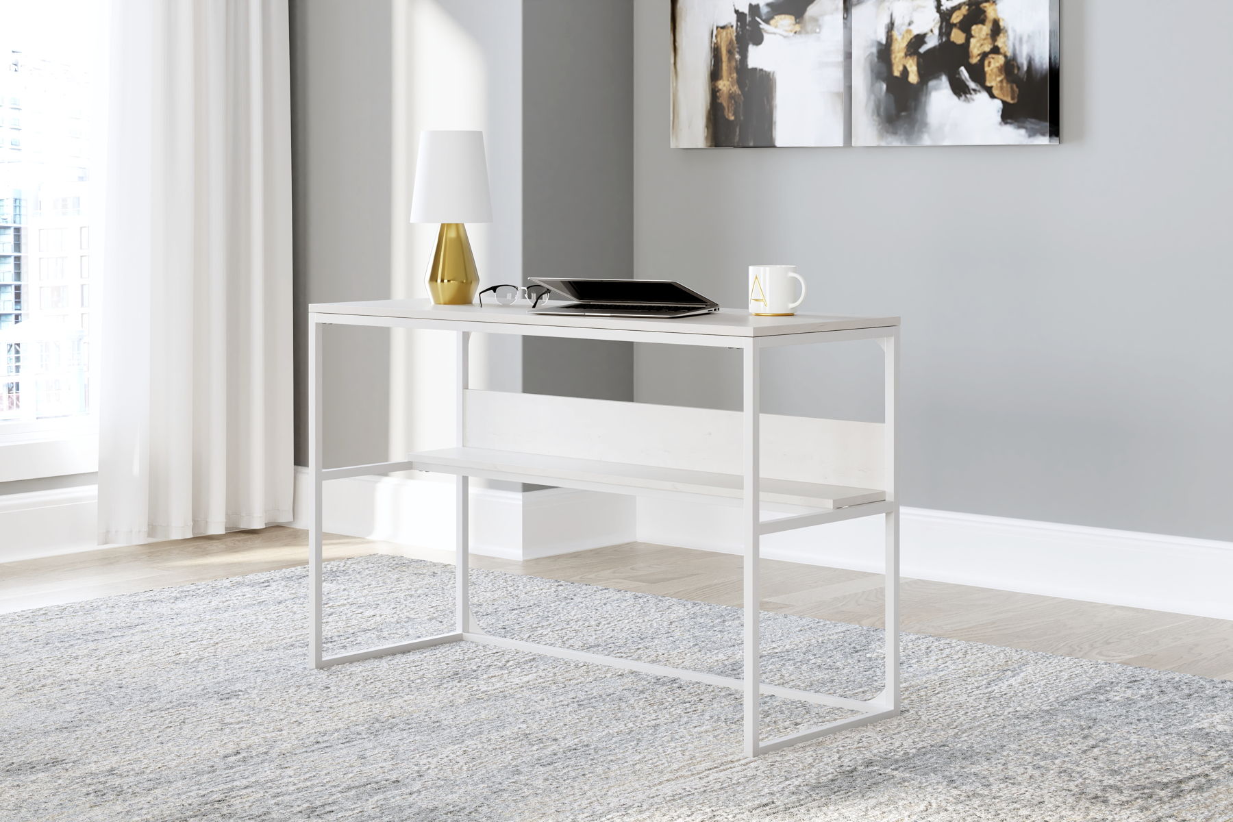 Deznee - 48" Home Office Desk - White - Image 7