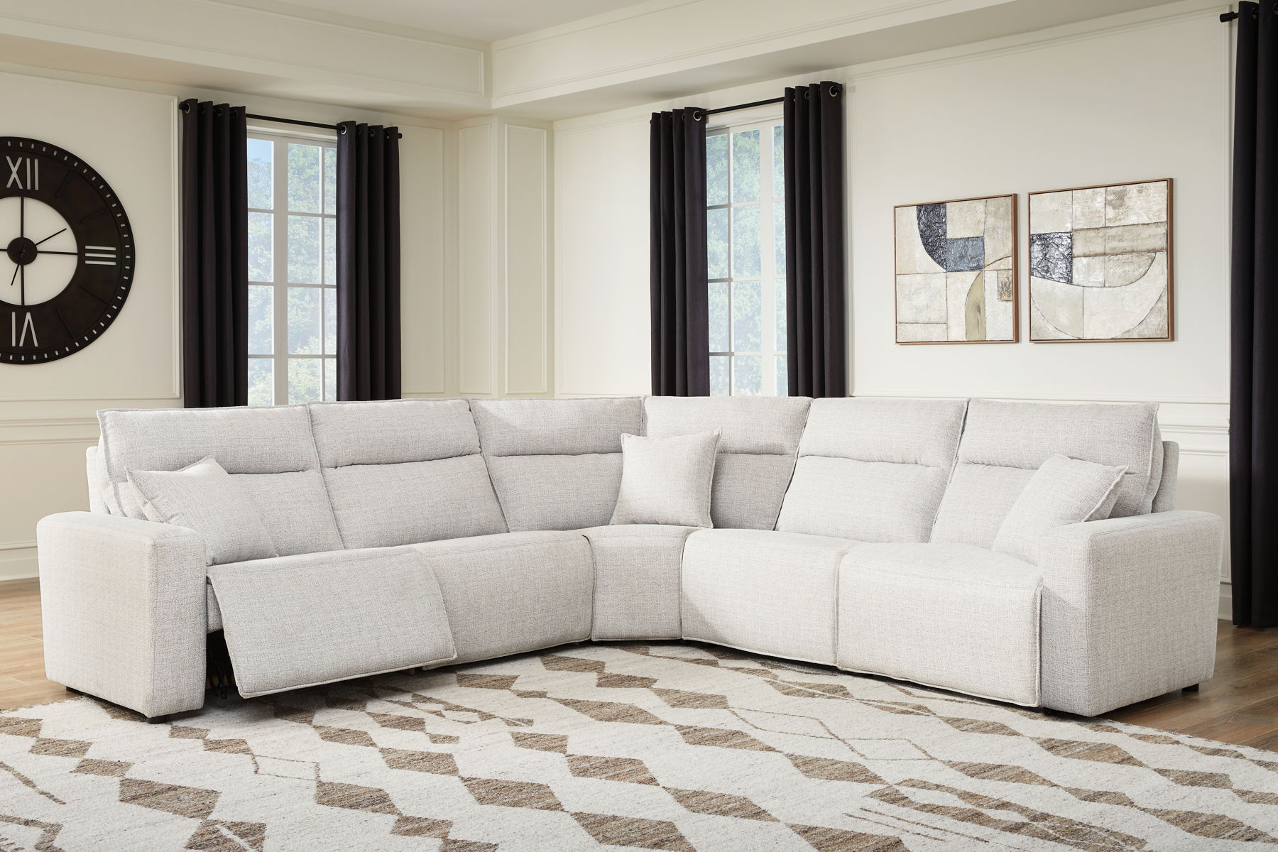 Modmax II - Reclining Sectional - Stone - Image 3