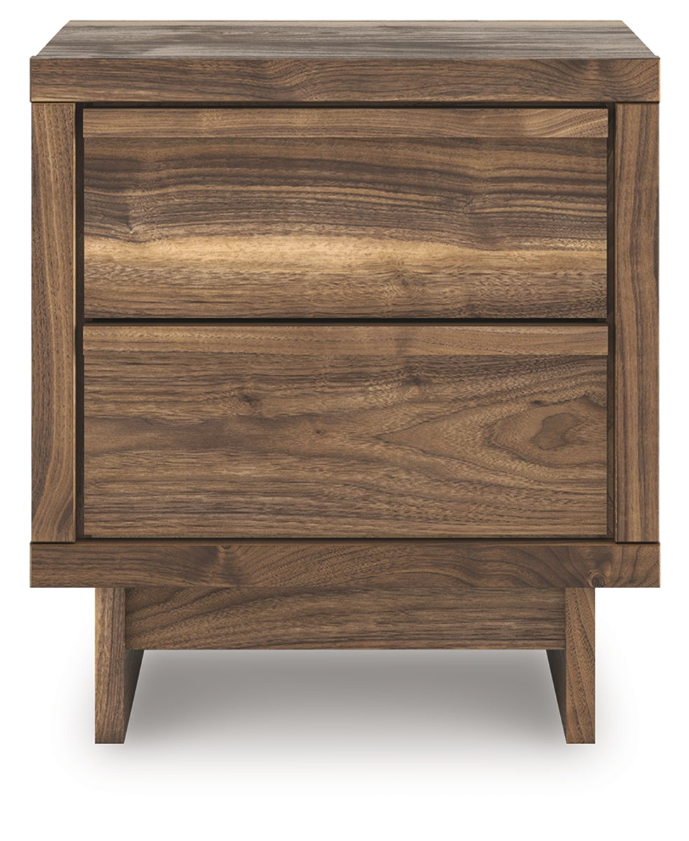 Chirason - Two Drawer Night Stand - Brown - Image 3