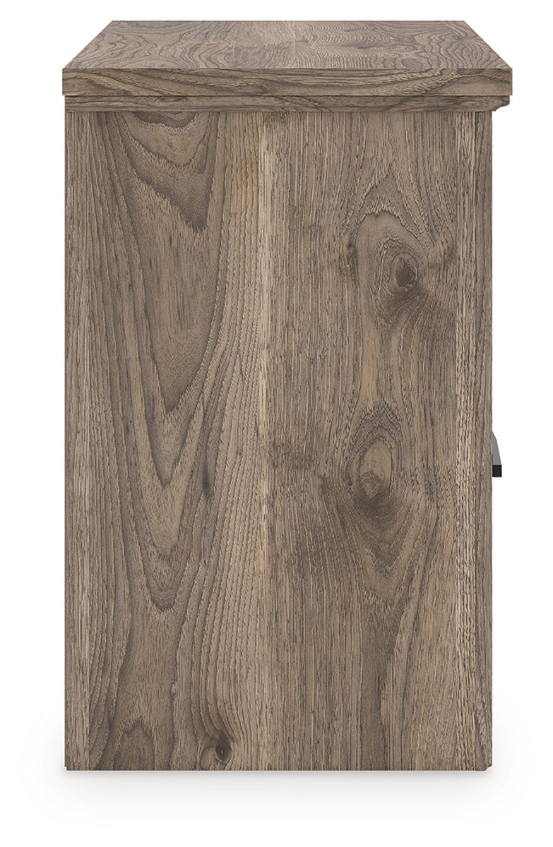 Rusticott - Two Drawer Night Stand - Brown - Image 9