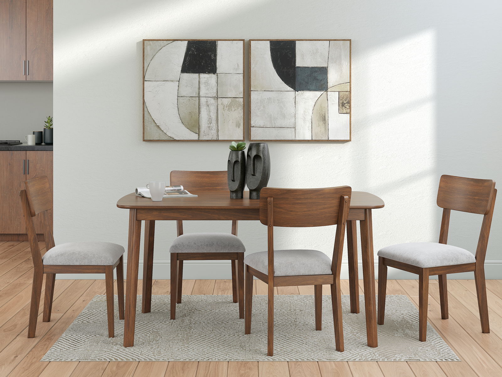 Tameride - Dining Room Table Set (Set of 5) - Brown - Image 7