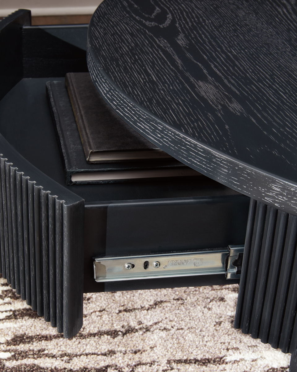 Marstream - Round Cocktail Table - Black - Image 4