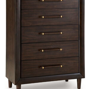 Dantenton - Five Drawer Chest - Merlot