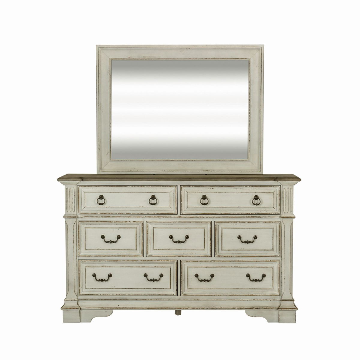 Abbey Park - Mirror - Antique White - Image 4