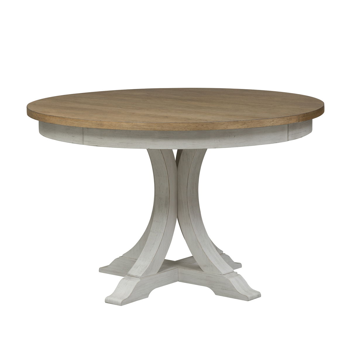 Farmhouse Reimagined - Pedestal Table - White - Image 5