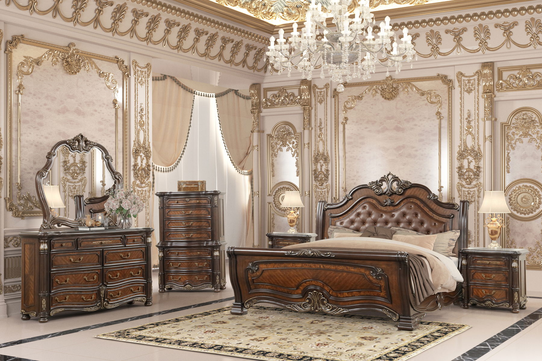 Bella Notte - Upholstered Bedroom Set - Image 2