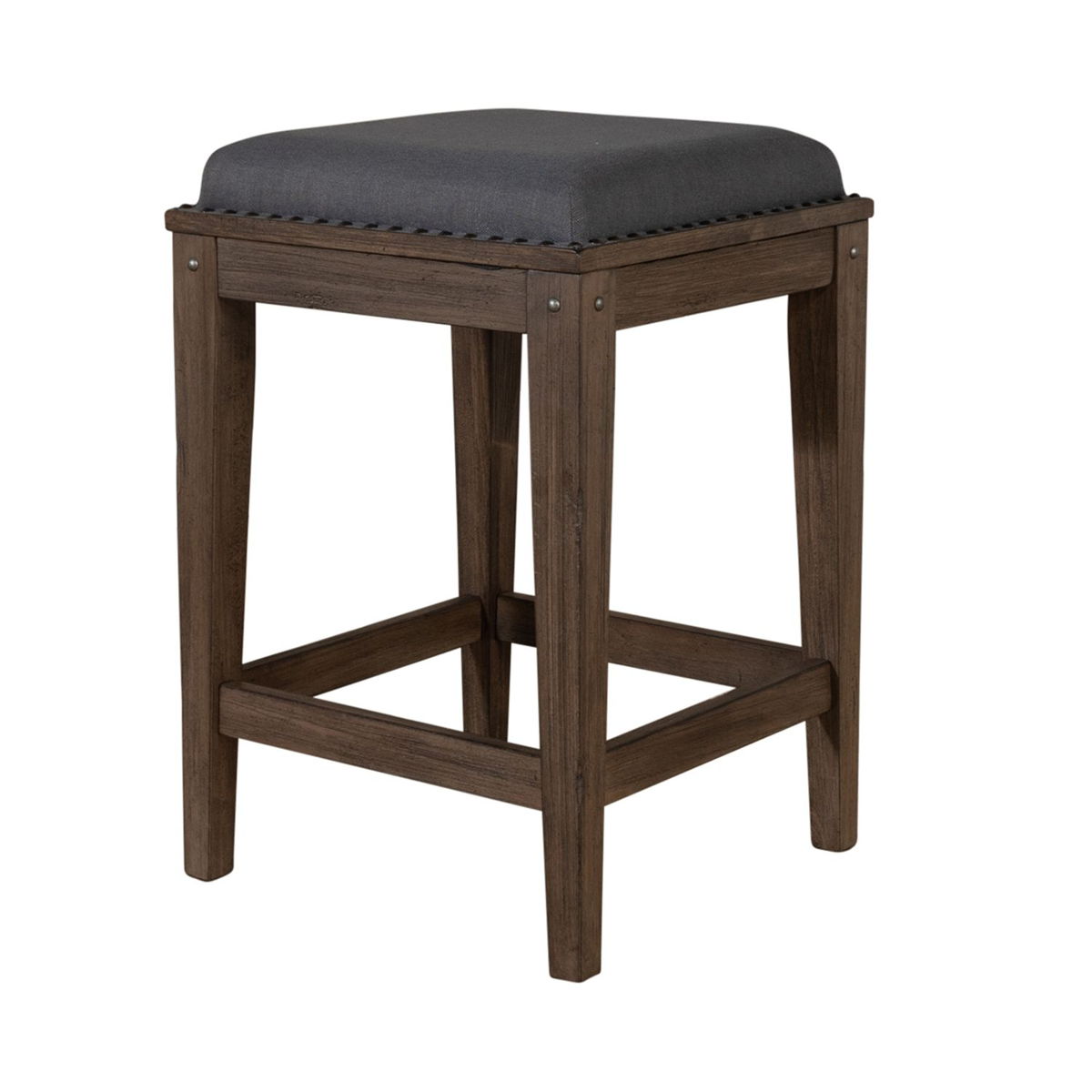 Sonoma Road - Upholstered Console Stool - Weathered Beaten Bark - Image 4