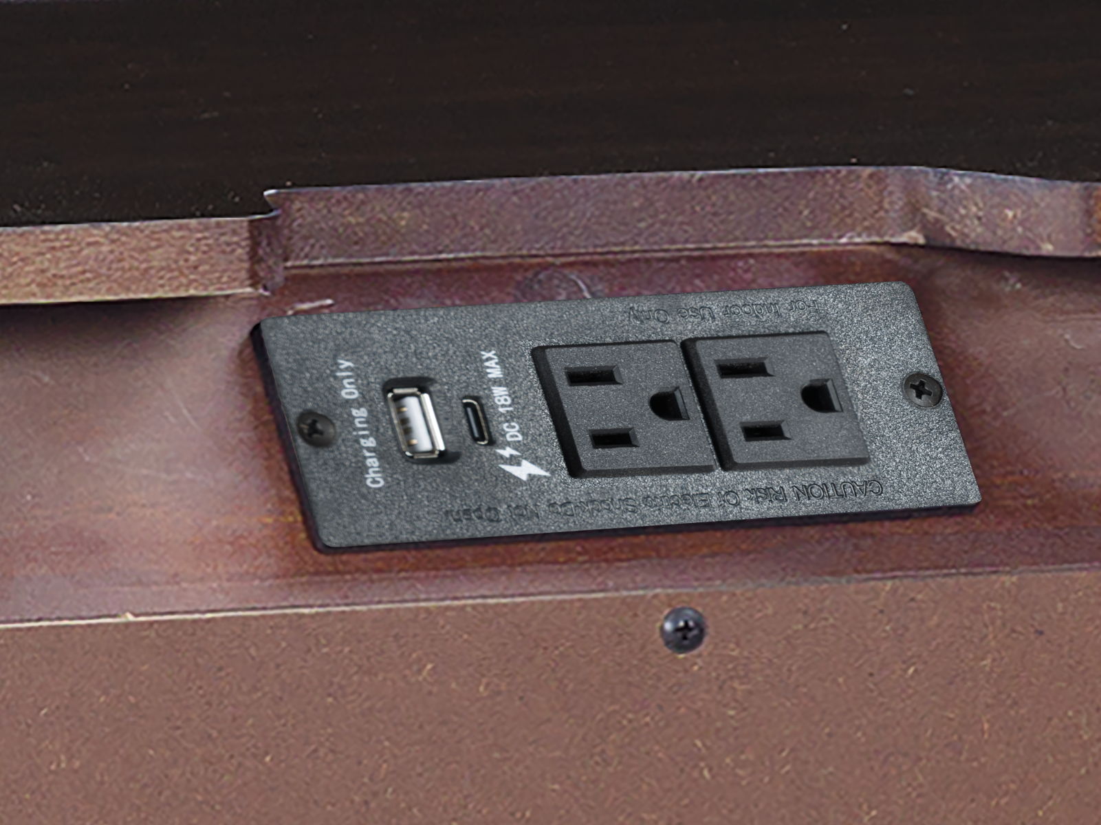 Dantenton - Two Drawer Night Stand - Merlot - Image 6