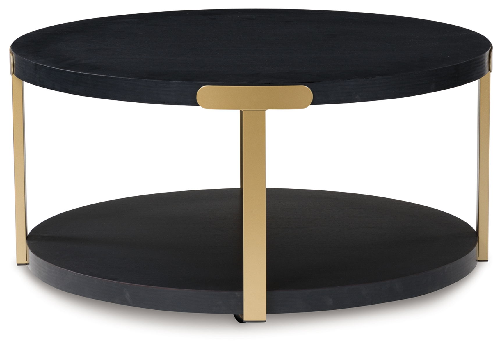 Shylore - Occasional Table Set (Set of 3) - Black / Brass Finish - Image 8