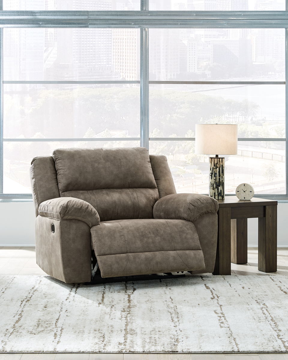 Laresview - Zero Wall Wide Seat Recliner - Fossil - Image 2