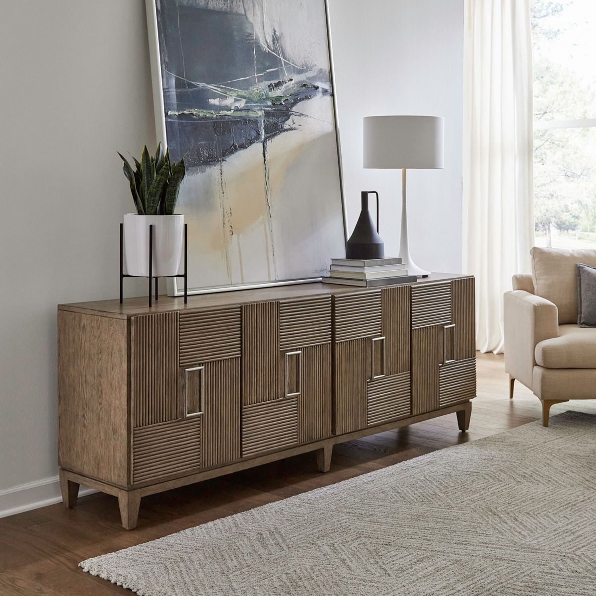 Serenity - 82" Accent TV Console - Burnished Beige - Image 6