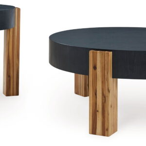 Breenmore - Occasional Table Set (Set of 2) - Black / Natural