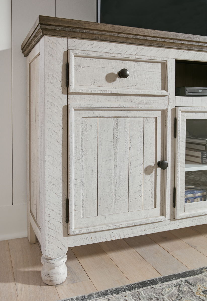 Havalance - Extra Large TV Stand - 4 Doors - Brown / Beige - Image 6