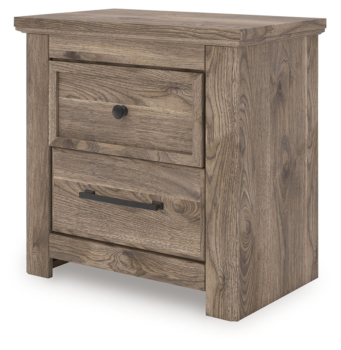 Rusticott - Two Drawer Night Stand - Brown - Image 7