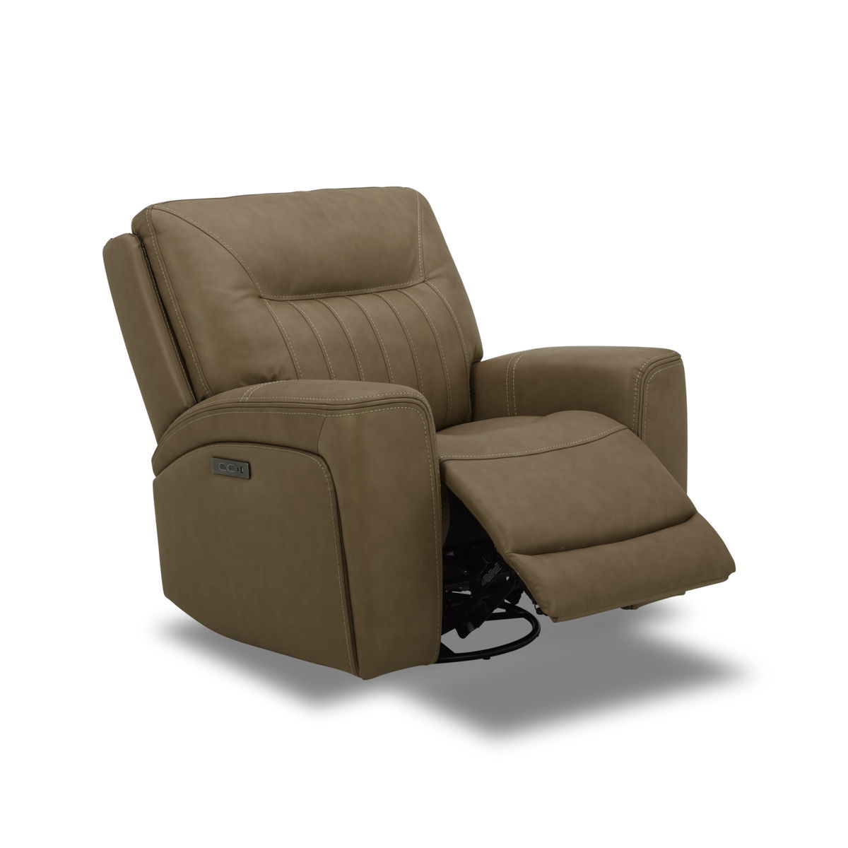 Bennett - Swivel Glider Recliner P2 - Butternut - Image 2