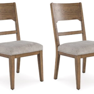 Cabalynn - Dining Uph Side Chair (Set of 2) - Oatmeal / Light Brown