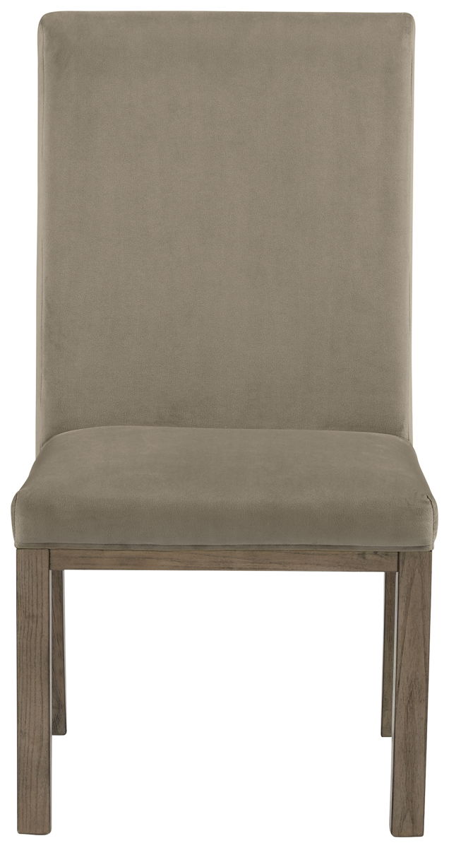 Chrestner - Dining UPH Side Chair (Set of 2) - Gray / Brown - Image 4