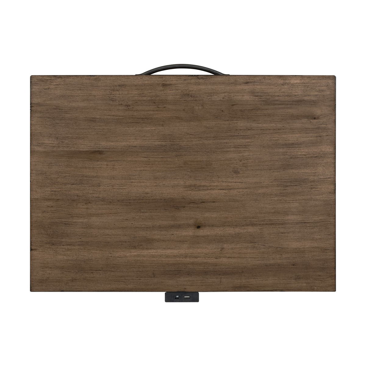 Shaker Lakes - Open Nightstand With Charging Station - Harvest Brown - Image 5