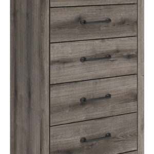 Graystorm - Five Drawer Chest - Brown Gray