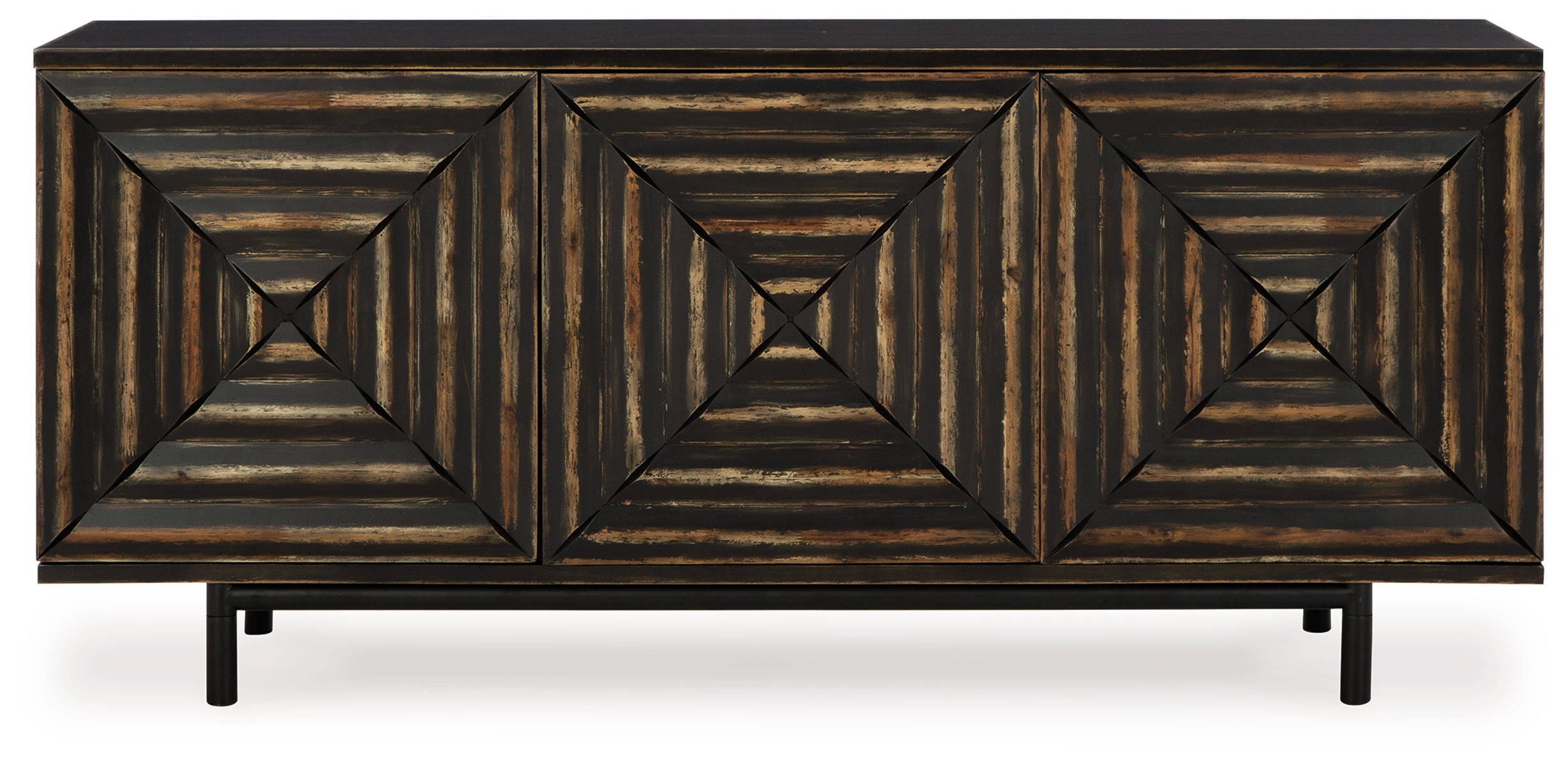 Fair Ridge - Accent Cabinet - Distressed Black - Image 2