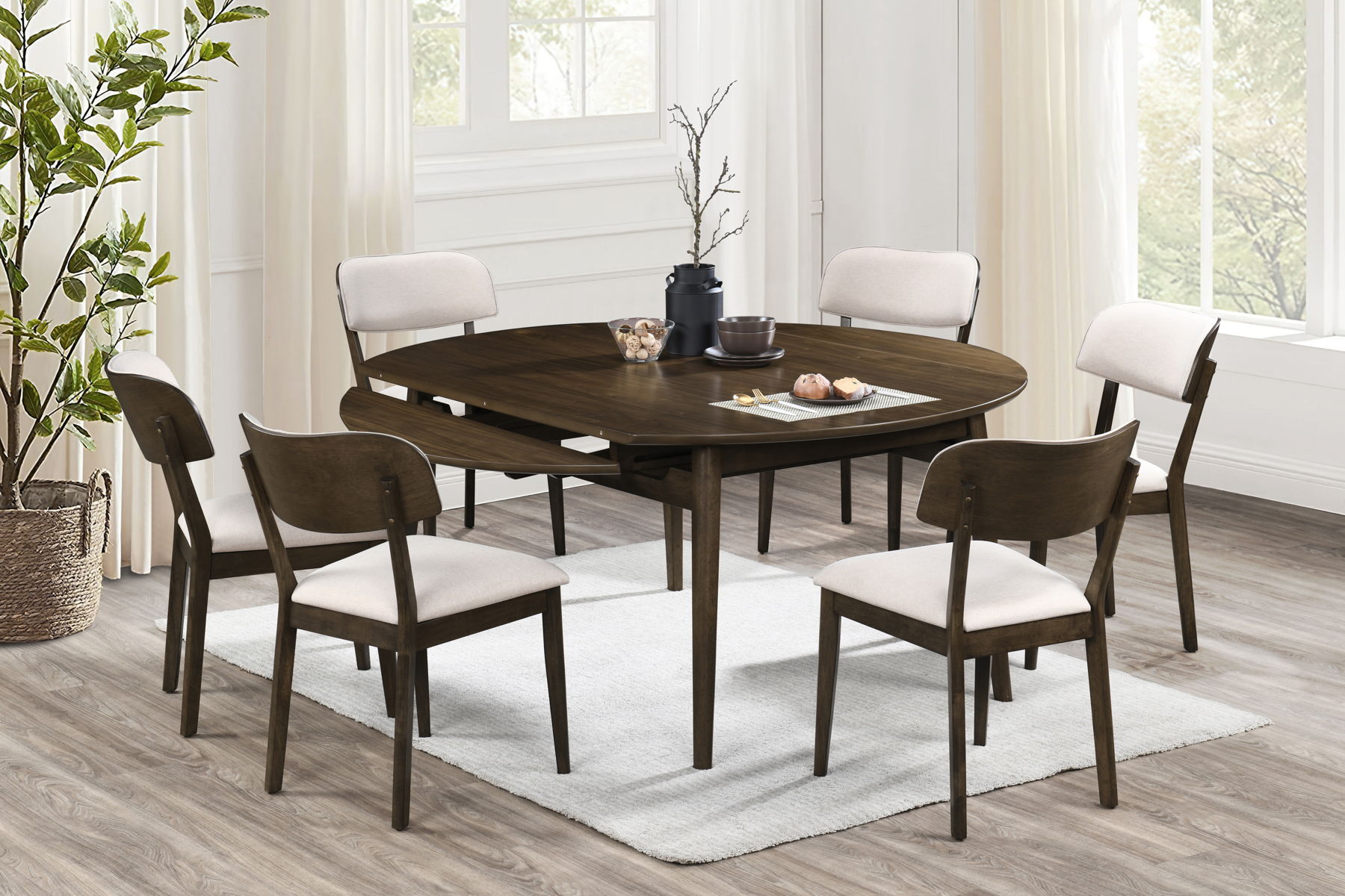 Rex - 65" Round Dining Table Set - Image 4