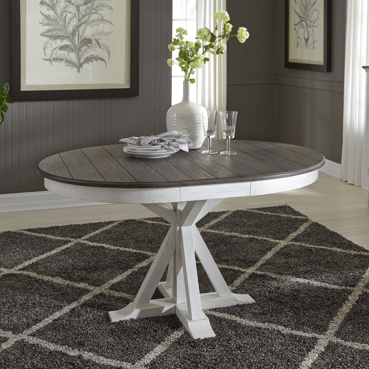 Allyson Park - Pedestal Table Set - Image 2