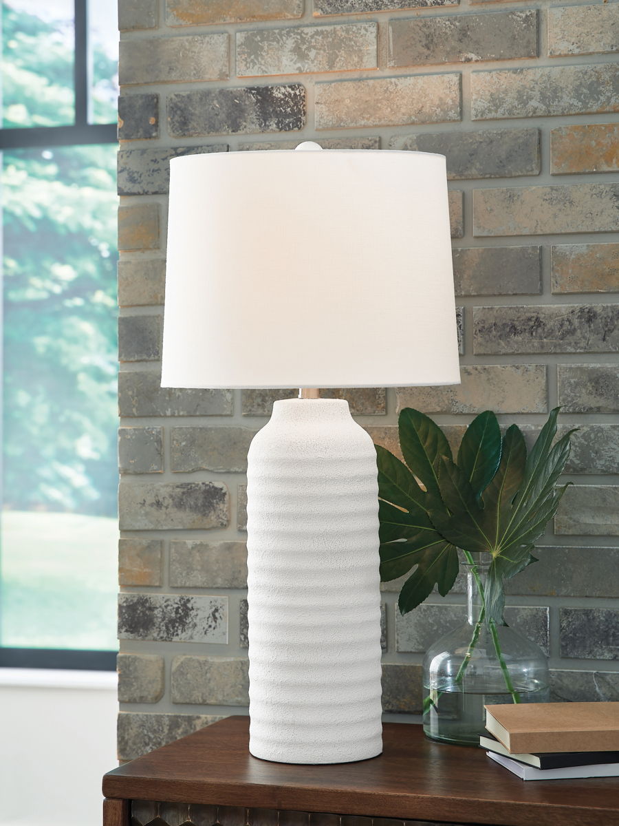 Vauville - Poly Table Lamp (Set of 2) - White - Image 2
