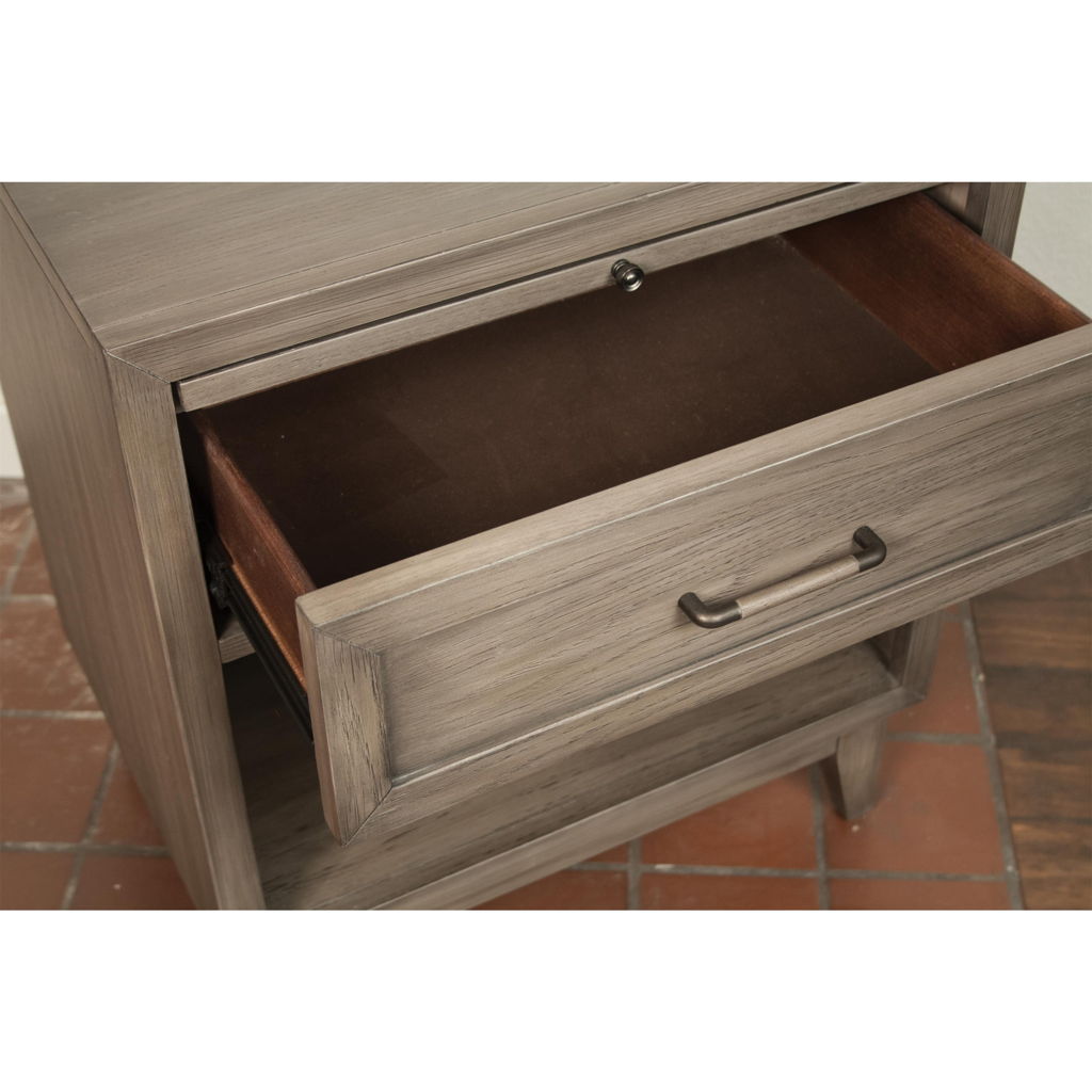 Vogue - One Drawer Nightstand - Gray Wash - Image 2
