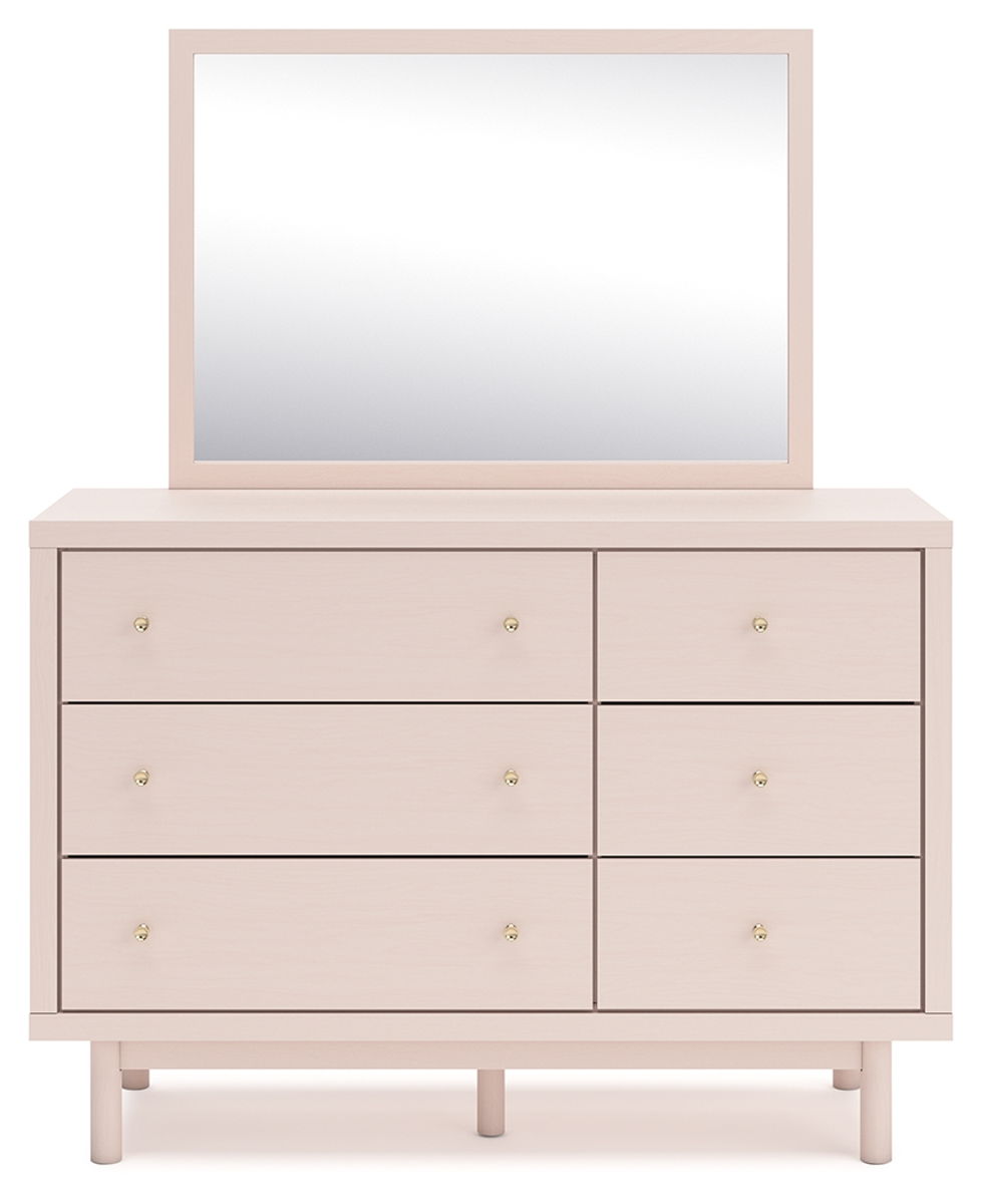 Wistenpine - Dresser And Mirror - Blush - Image 6