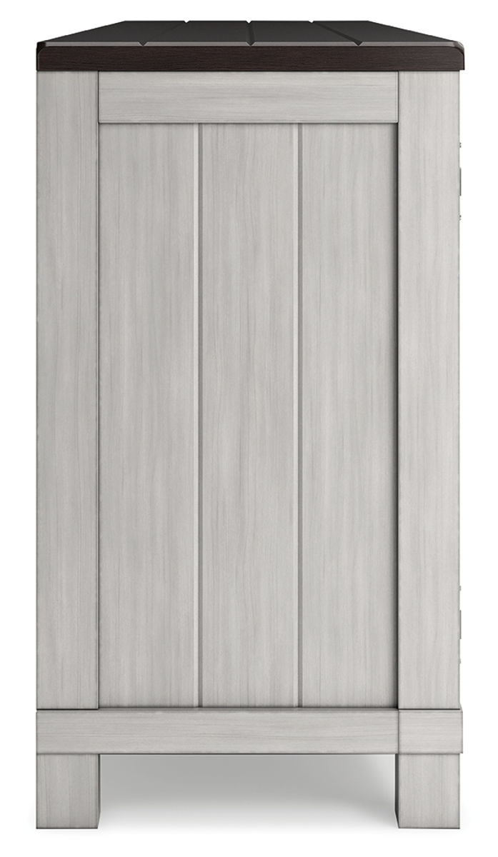 Darborn - 88" TV Stand With Electric Infrared Fireplace Insert - Gray / Brown - Image 7