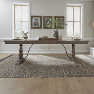 Americana Farmhouse - Trestle Table - Light Brown