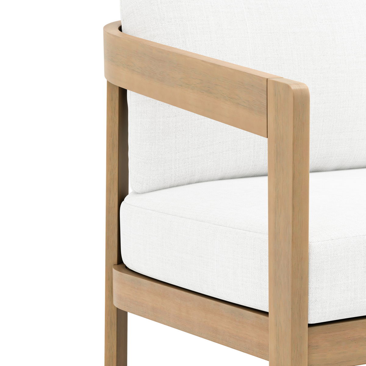 Wesley - Patio Loveseat With Cushions - White - Image 5