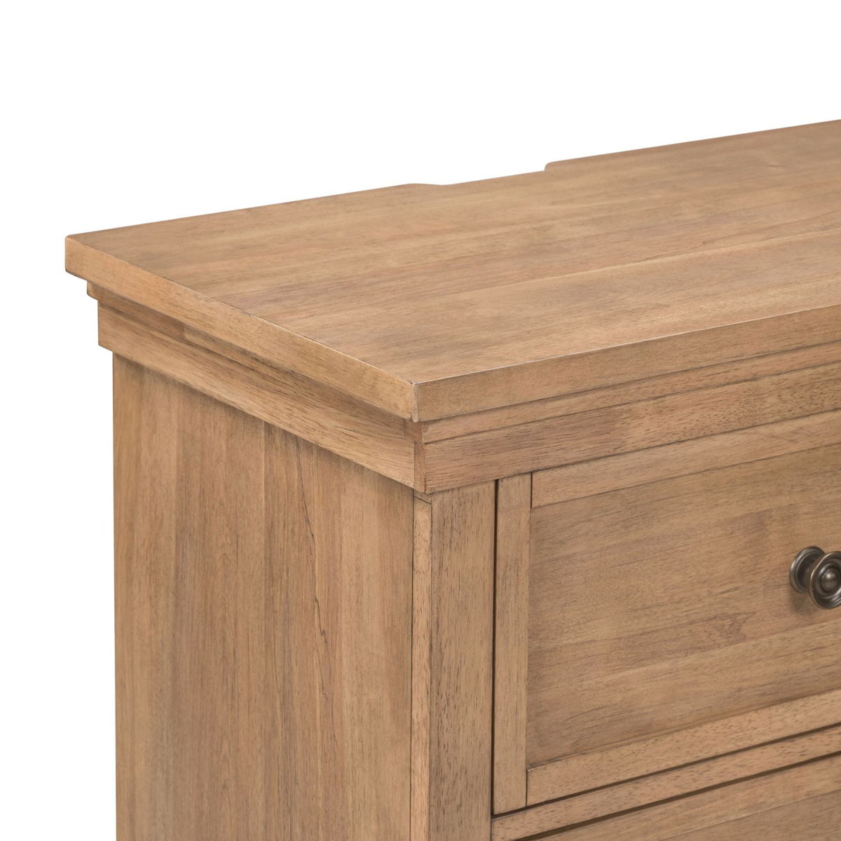 Haven Hills - Nightstand With Charging Station - Camel Beige - Image 5