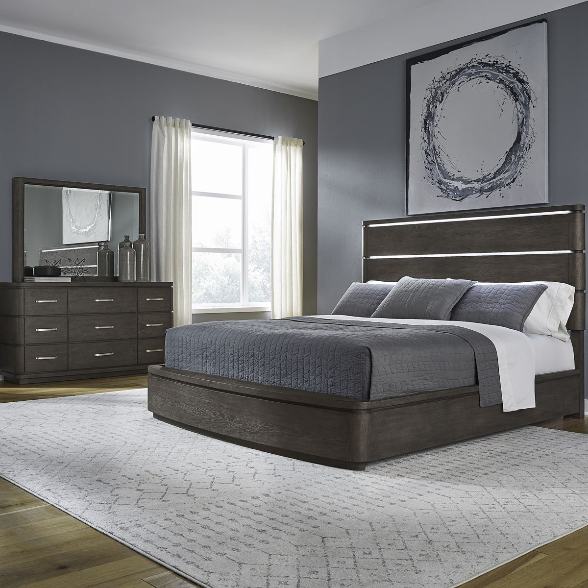 Cascade Falls - 9 Drawer Dresser - Satin Espresso - Image 5
