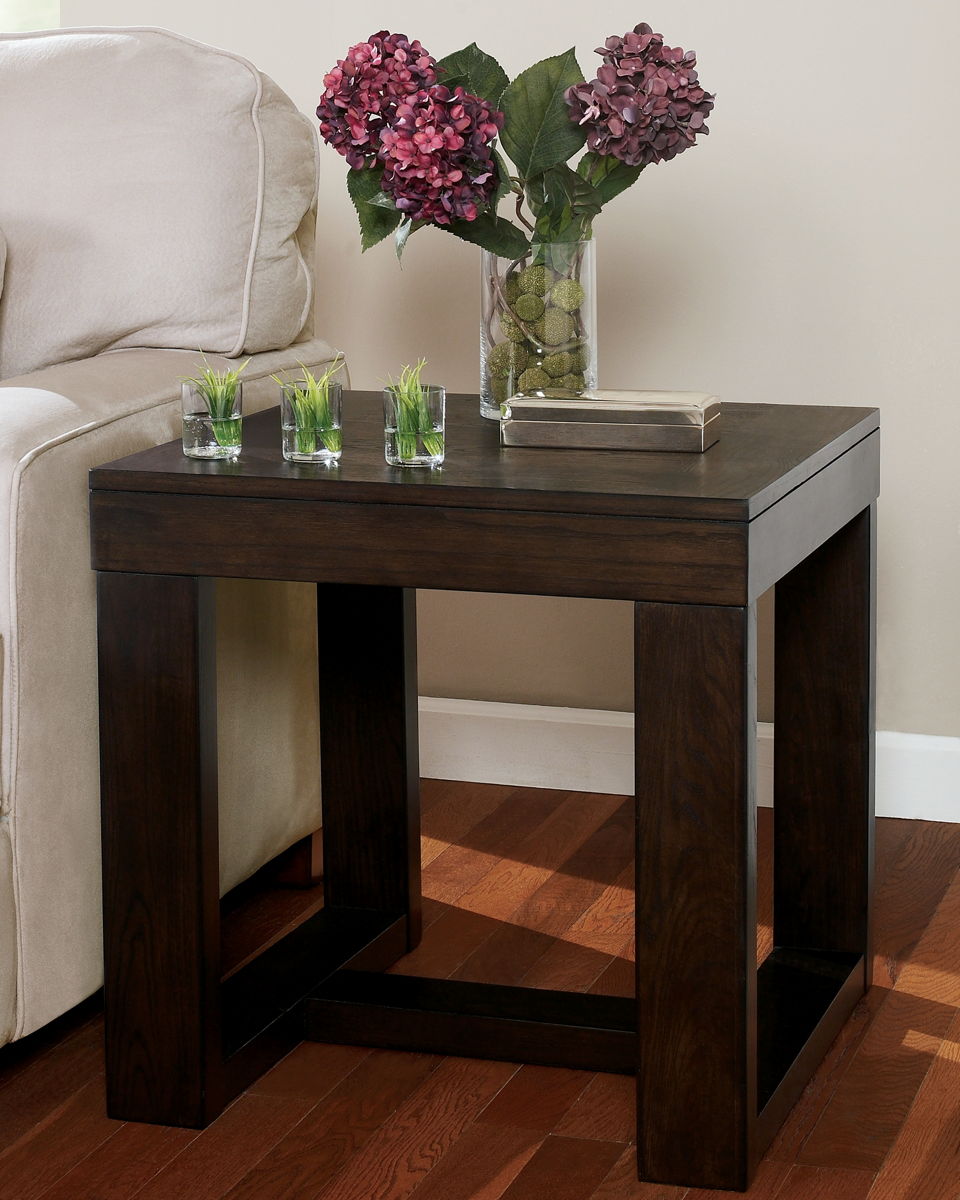 Watson - Square End Table - Dark Brown - Image 8