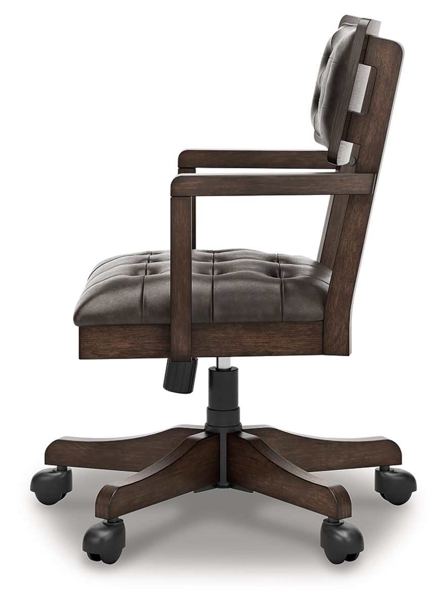 Breckington - Home Office Desk Chair - Dark Brown - Image 6