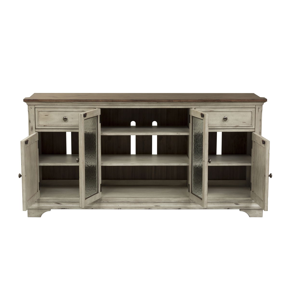 Morgan Creek - Entertainment TV Stand - White - Image 2