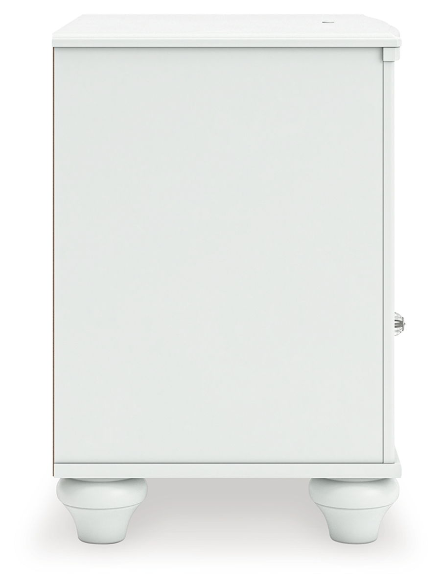 Kozlani - One Drawer Night Stand - White - Image 2