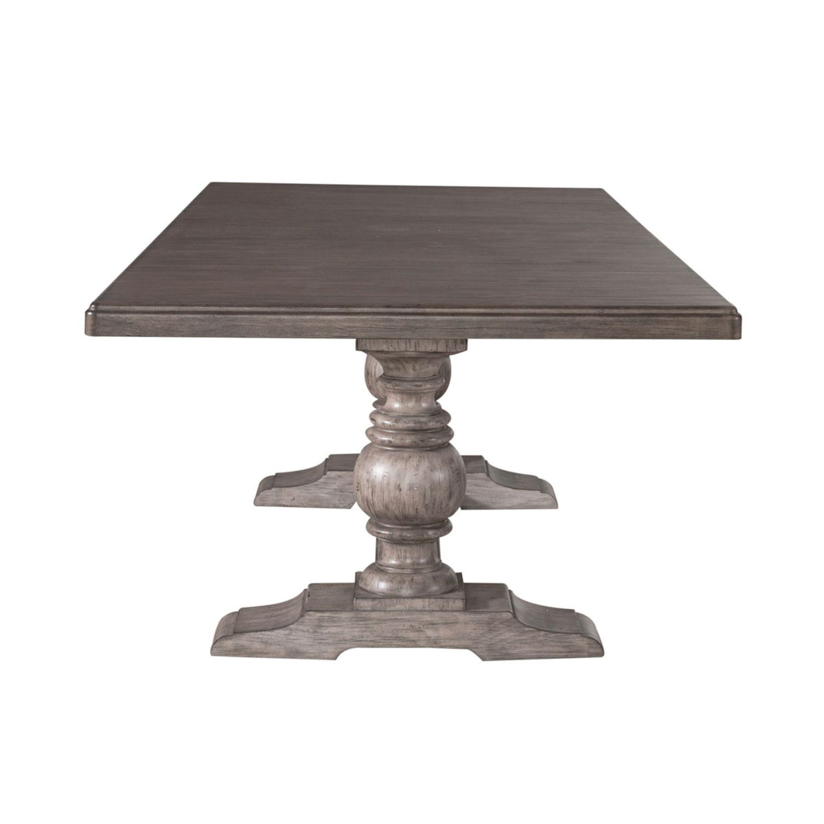 River Place - Trestle Table - Riverstone Gray & Tobacco - Image 6