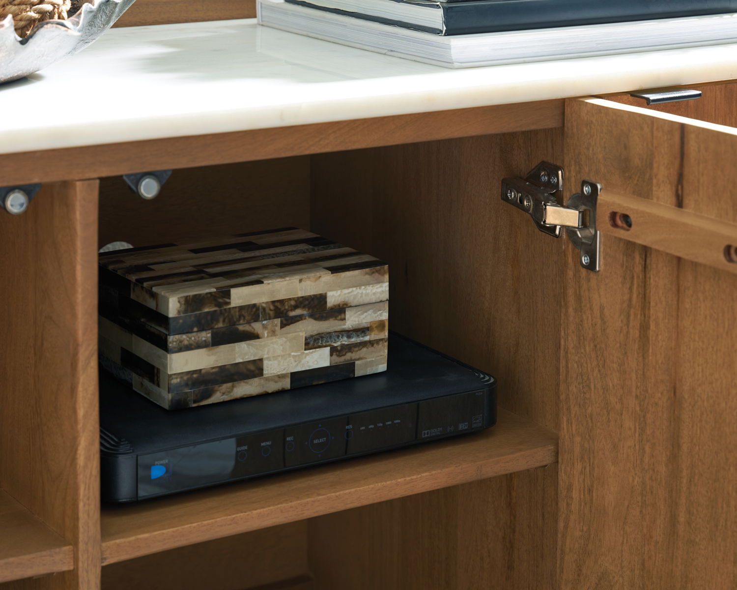 Fitzroy - Accent Cabinet - Brown / White - Image 2