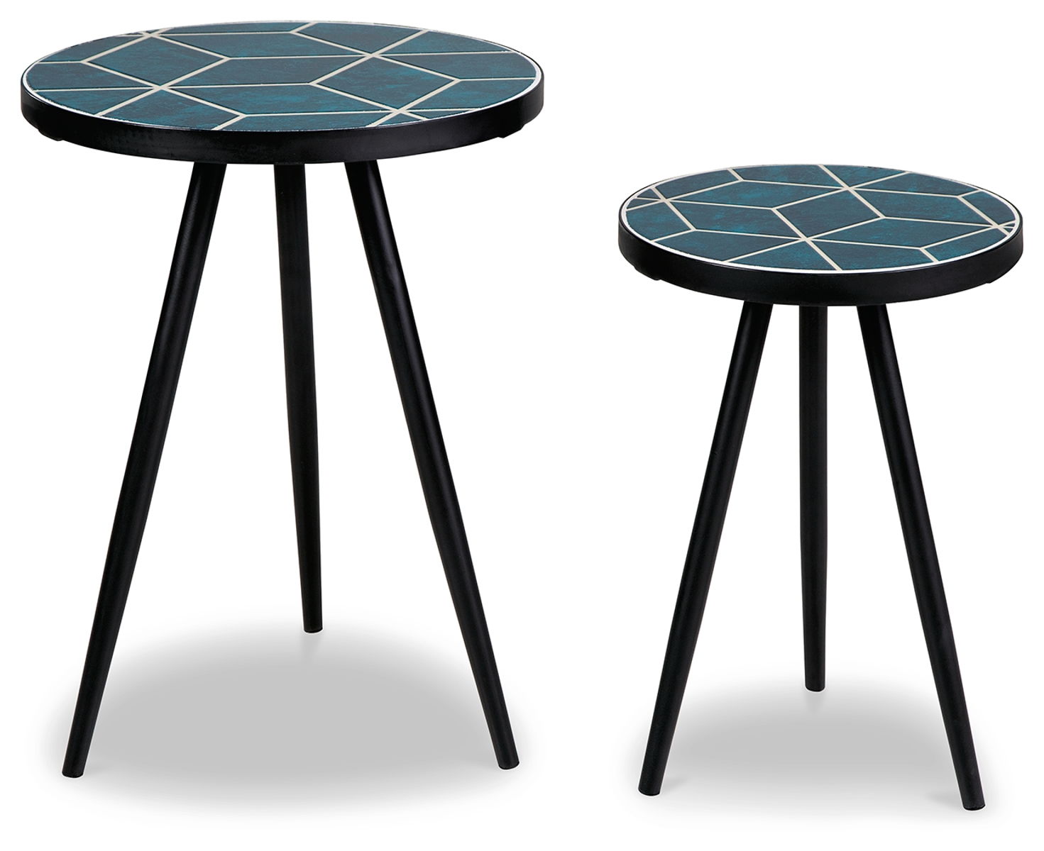 Clairbelle - Accent Table (Set of 2) - Teal - Image 3