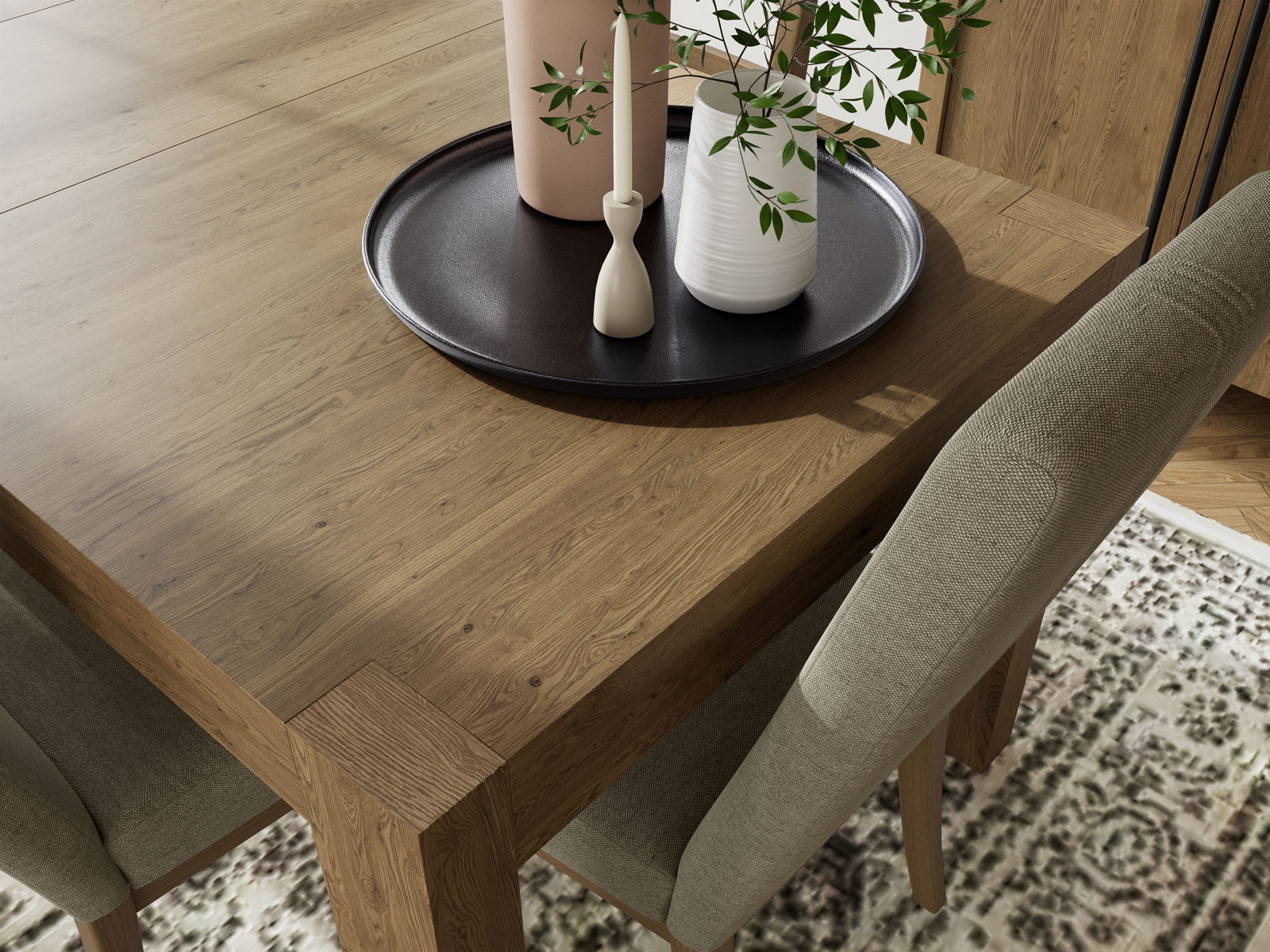 Davie - Rectangular Dining Table - Light Brown - Image 5
