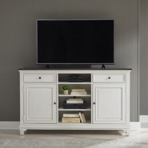 Allyson Park - 68" Highboy TV Console - White