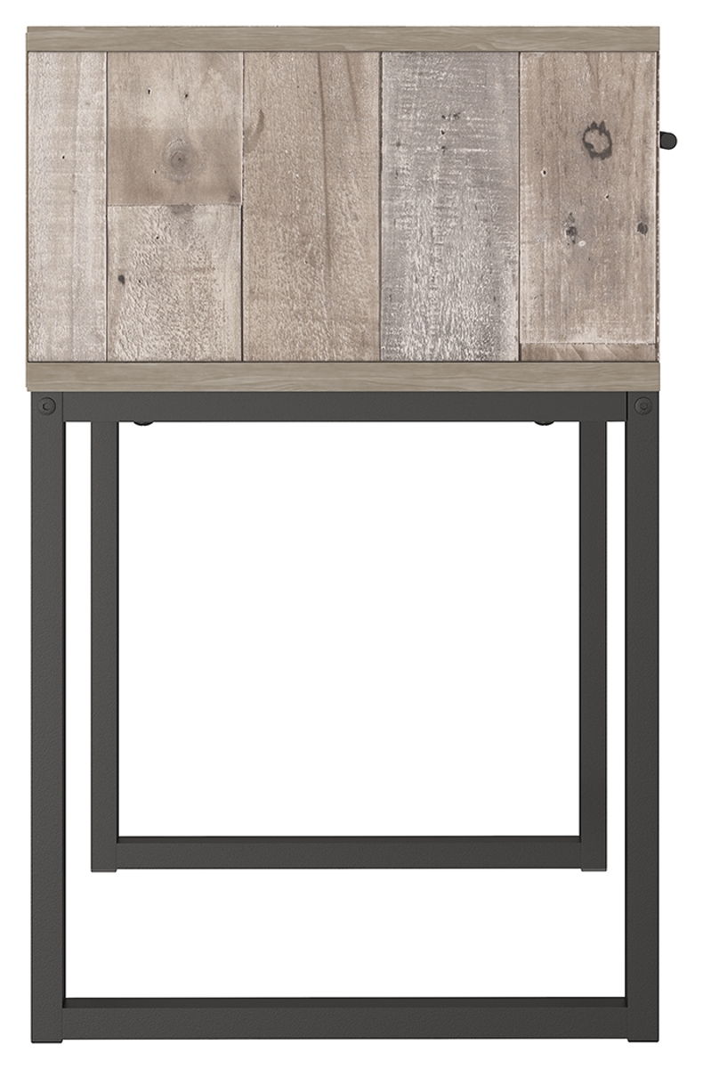 Neilsville - One Drawer Night Stand - Vinyl-Wrapped - Whitewash - Image 6