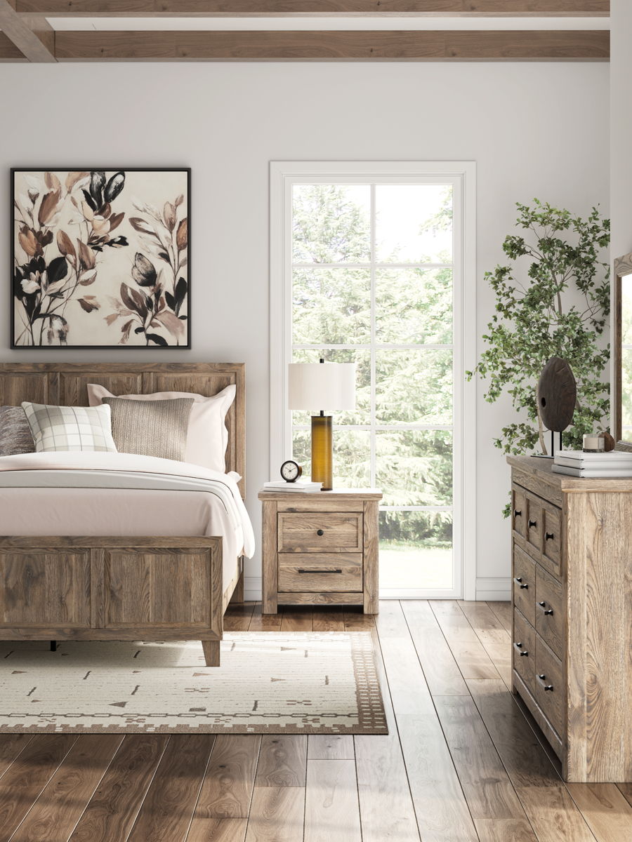 Rusticott - Two Drawer Night Stand - Brown - Image 5