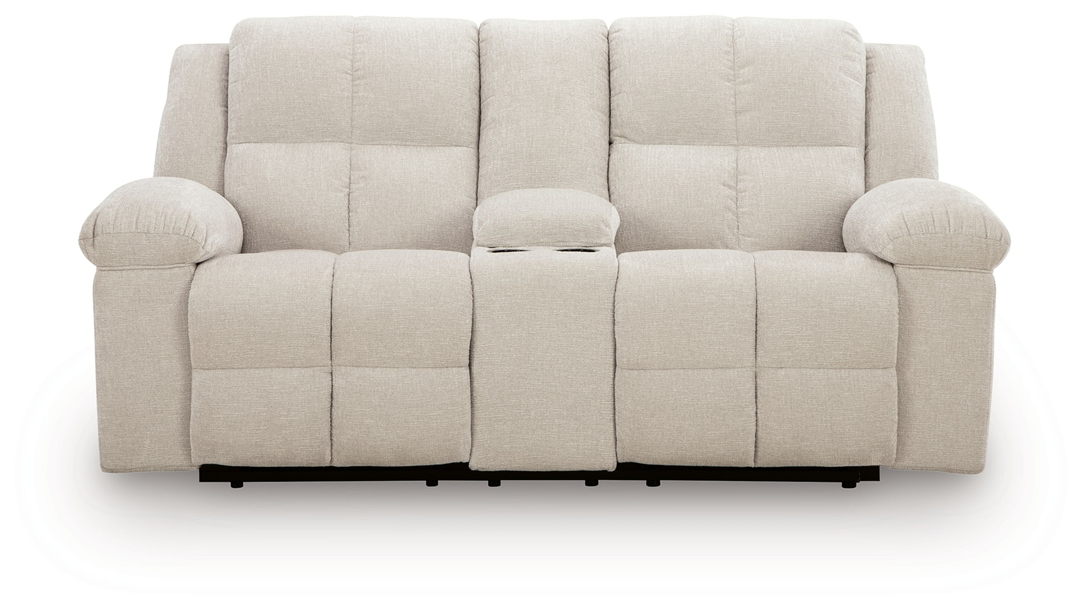 Orlen - Double Reclining Loveseat With Console - Winter - Image 5