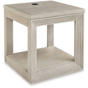 Marxhart - Square End Table - Bisque