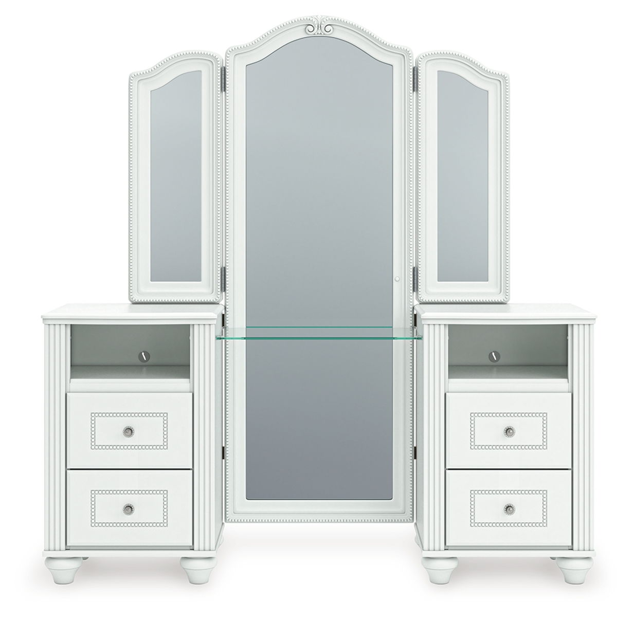 Kozlani - Vanity With Mirror - White - Image 10