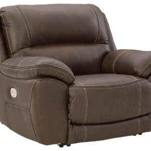 Dunleith - Zero Wall Recliner w/PWR HDRST - Chocolate