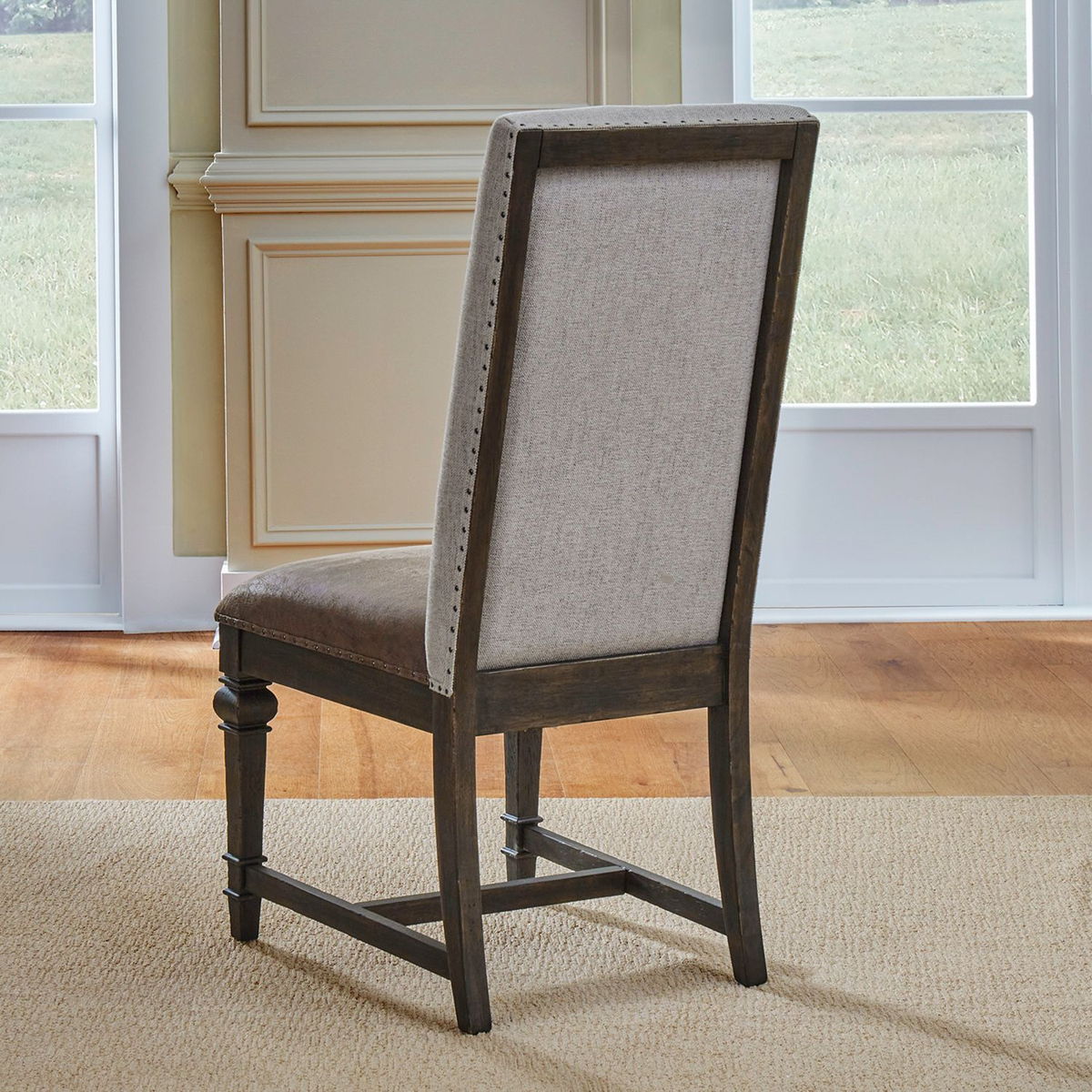 Paradise Valley - Upholstered Side Chair (RTA) - Dark Brown - Image 5